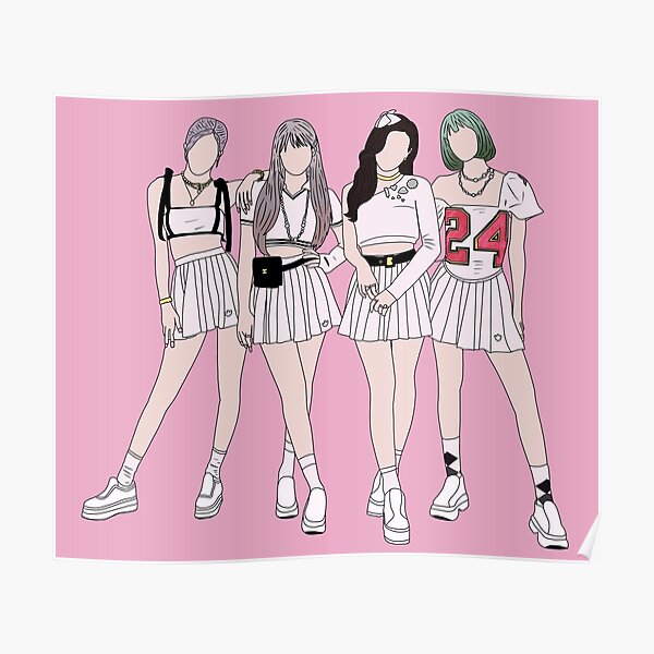 BLACKPINK ICE CREAM  Poster RB0401 product Offical blackpink Merch