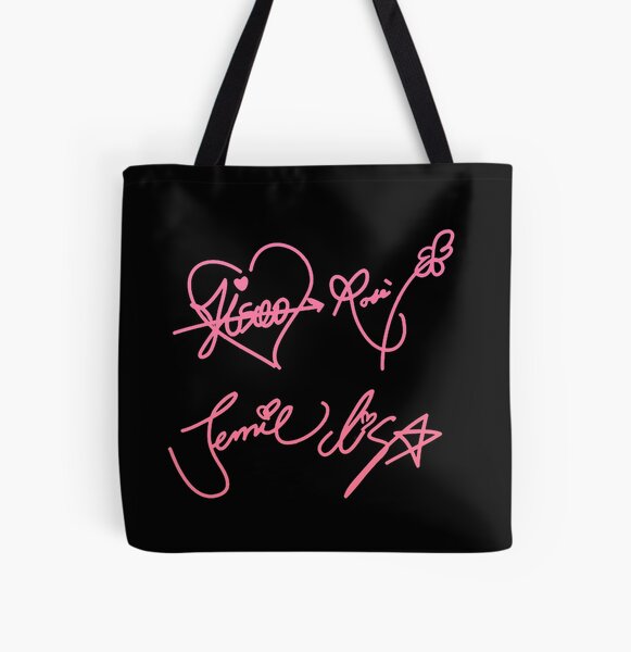 BLACKPINK SIGNATURES  All Over Print Tote Bag RB0401 product Offical blackpink Merch