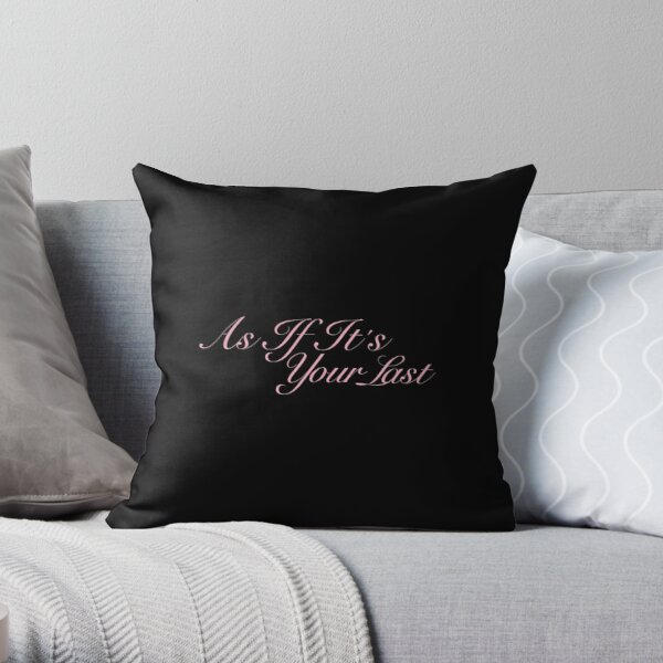 BlackPink - As If It's Your Last Logo - color 1 Throw Pillow RB0401 product Offical blackpink Merch