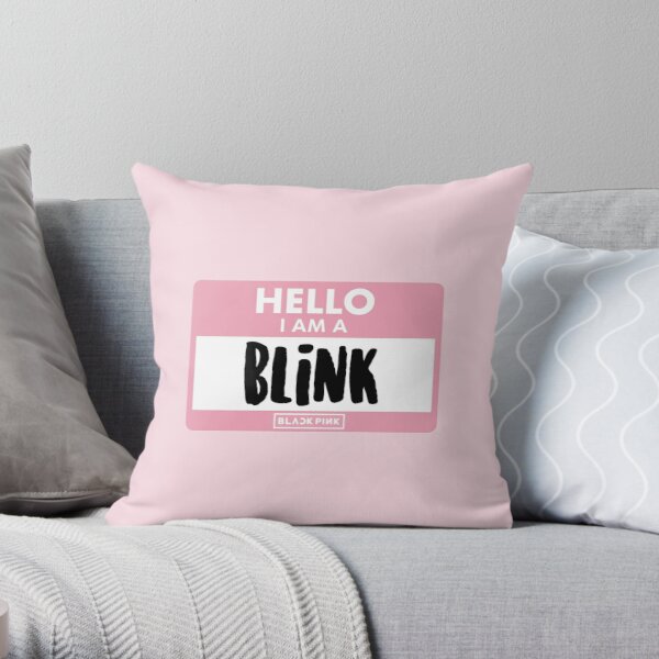 HELLO I AM A BLINK - BLACKPINK Throw Pillow RB0401 product Offical blackpink Merch
