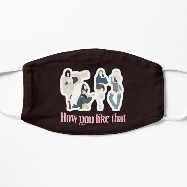 Blackpink How you like that t-shirt Flat Mask RB0401 product Offical blackpink Merch
