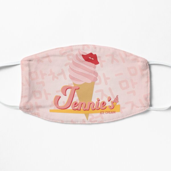 Jennie's Ice Cream  Flat Mask RB0401 product Offical blackpink Merch